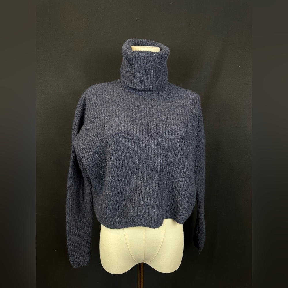 Madewell Cashmere & Wool Blend Boxy Cropped Sweater